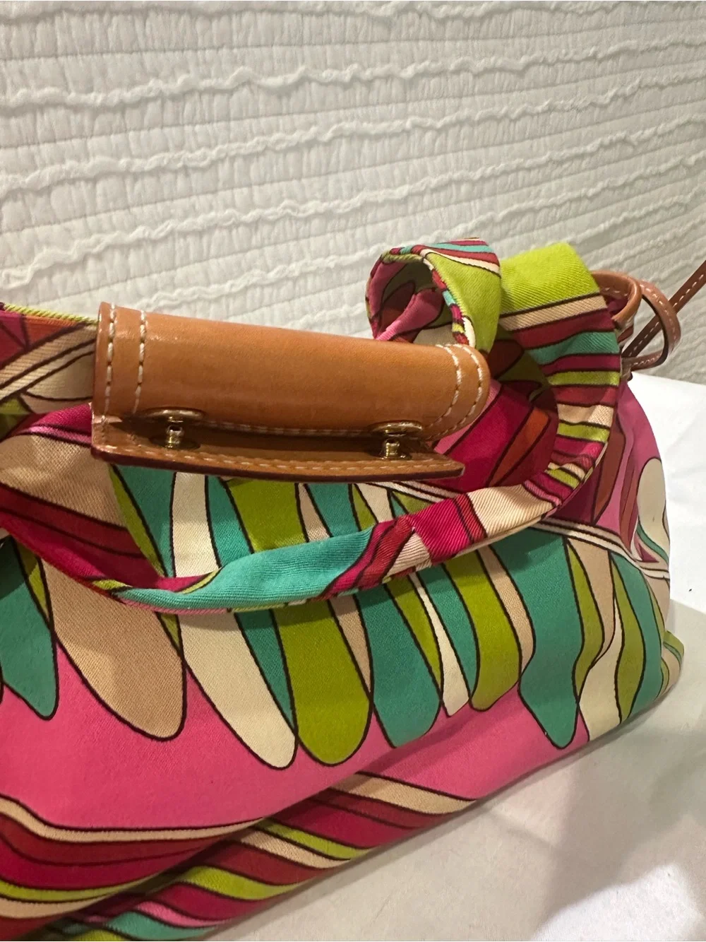 Kate Spade Cancun Wedge Sandal & Matching Bag Jade Fern Size 7